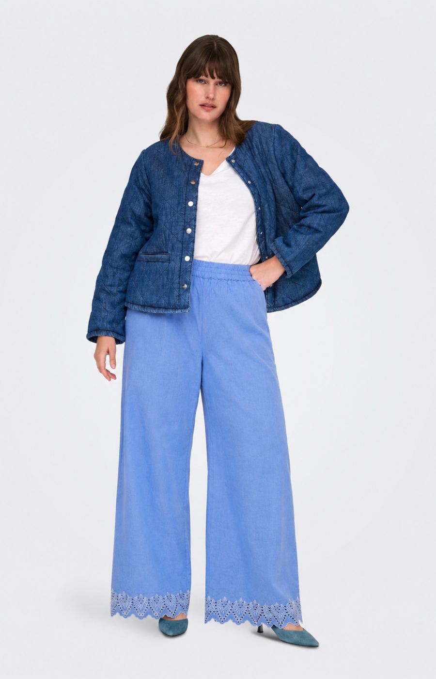 Only Carmakoma Tulum Trousers in Blue 
