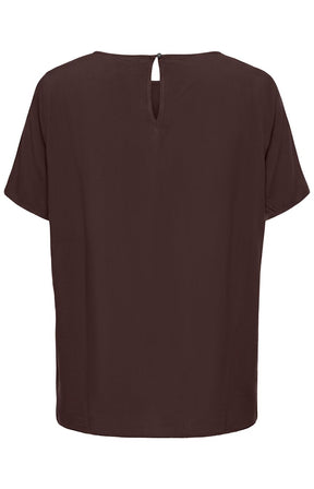 Only Carmakoma Vica Blouse in Coffee Bean 