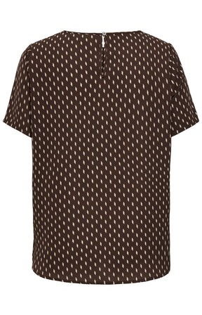 Only Carmakoma Vica Blouse in Crazy Square 