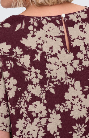 Only Carmakoma Vica Blouse in Fig Sunset 