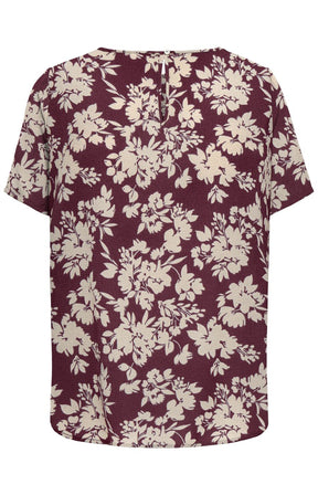 Only Carmakoma Vica Blouse in Fig Sunset 