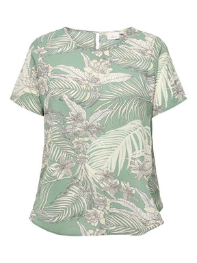 Only Carmakoma Vica Blouse in Hedge Green