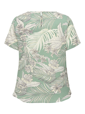 Only Carmakoma Vica Blouse in Hedge Green
