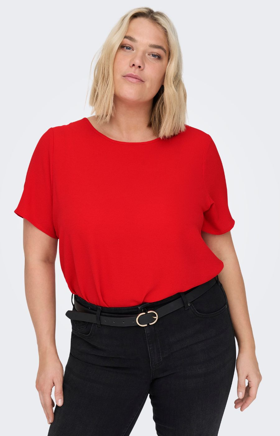 Only Carmakoma Vica Blouse in High Risk Red