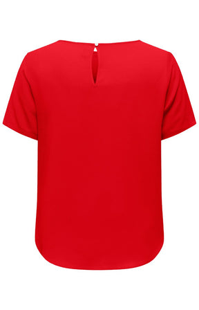 Only Carmakoma Vica Blouse in High Risk Red