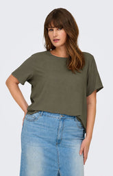 Only Carmakoma Vica Blouse in Ivy Green 