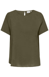 Only Carmakoma Vica Blouse in Ivy Green