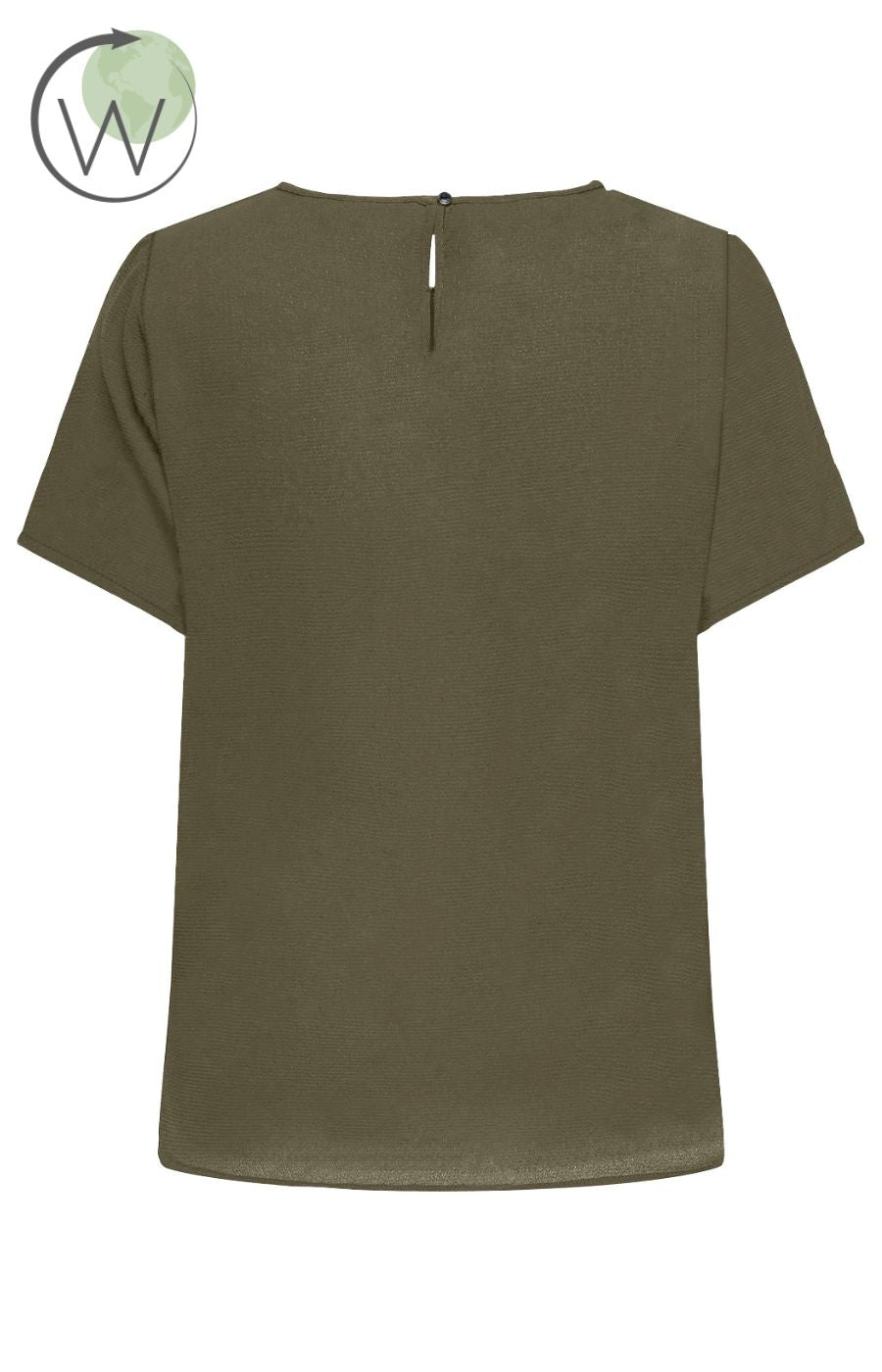 Only Carmakoma Vica Blouse in Ivy Green