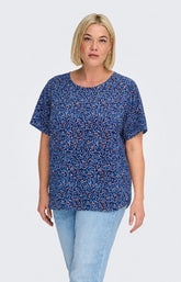 Only Carmakoma Vica Blouse in Maritime Blue 