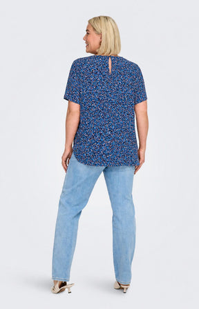 Only Carmakoma Vica Blouse in Maritime Blue 