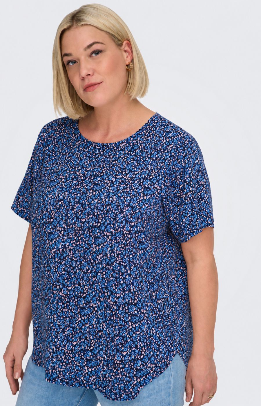 Only Carmakoma Vica Blouse in Maritime Blue 