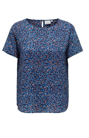 Only Carmakoma Vica Blouse in Maritime Blue