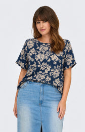 Only Carmakoma Vica Blouse in Navel Sunset 