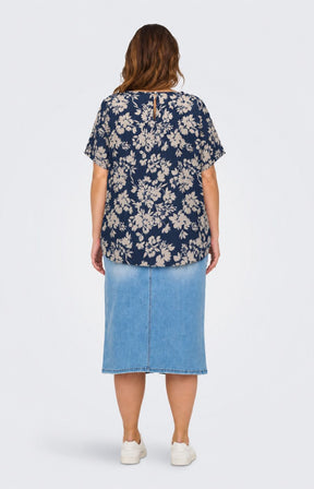 Only Carmakoma Vica Blouse in Navel Sunset 