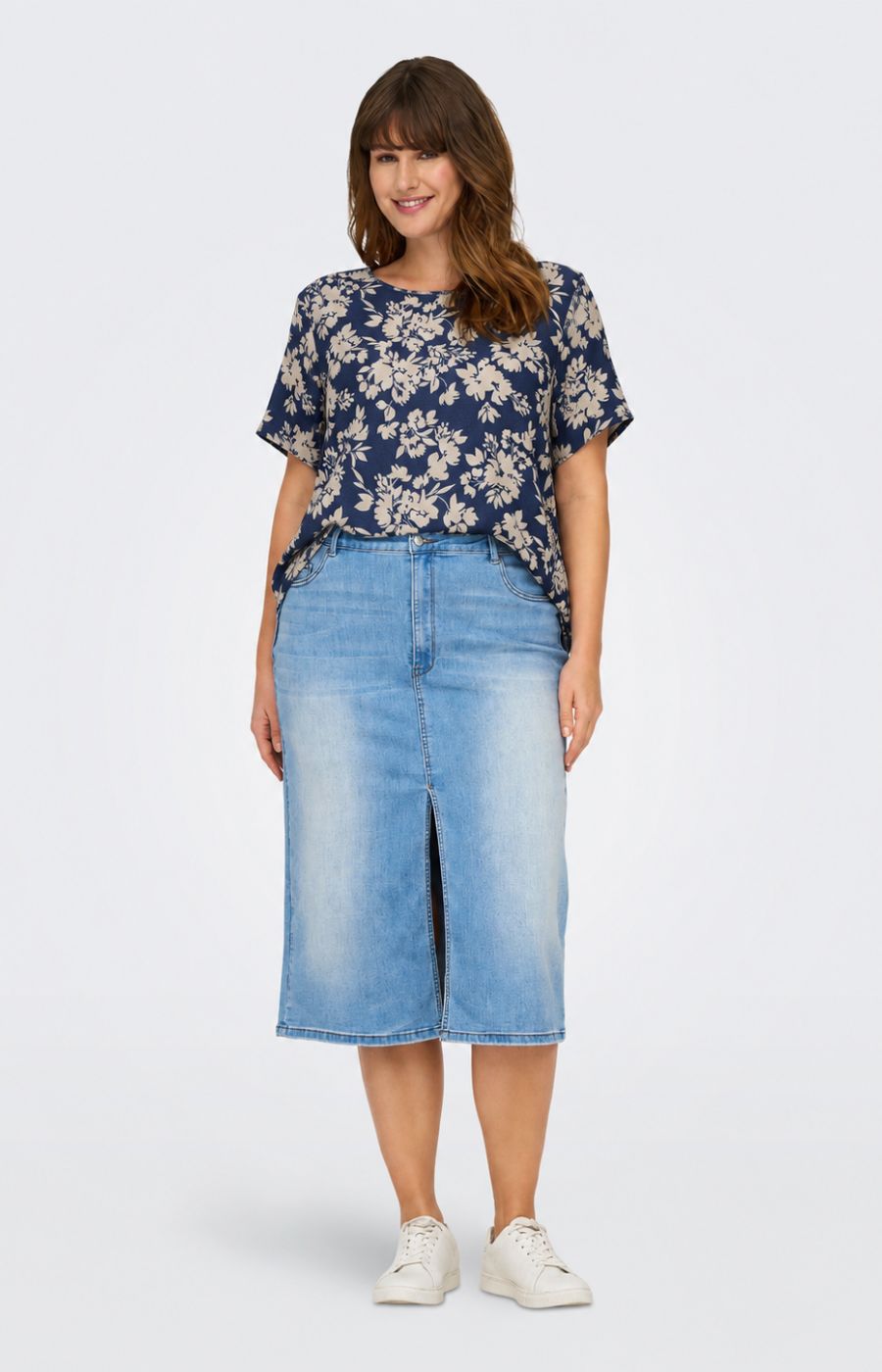 Only Carmakoma Vica Blouse in Navel Sunset 