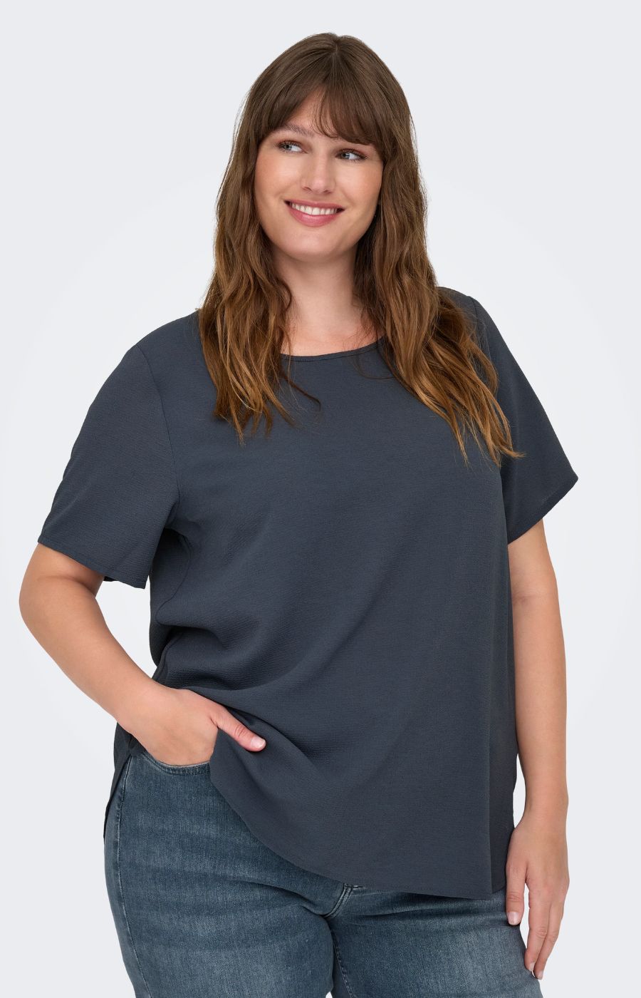 Only Carmakoma Vica Blouse in Ombre Blue