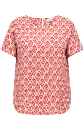 Only Carmakoma Vica Blouse in Warm Tiles 