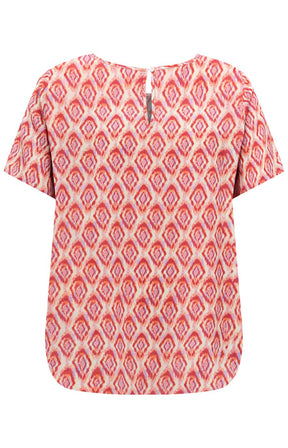 Only Carmakoma Vica Blouse in Warm Tiles 