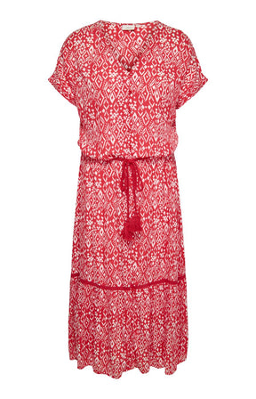 Only Carmakoma Viwi Dress in Red 