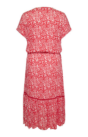 Only Carmakoma Viwi Dress in Red 