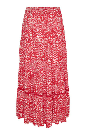 Only Carmakoma Viwi Skirt in Red 