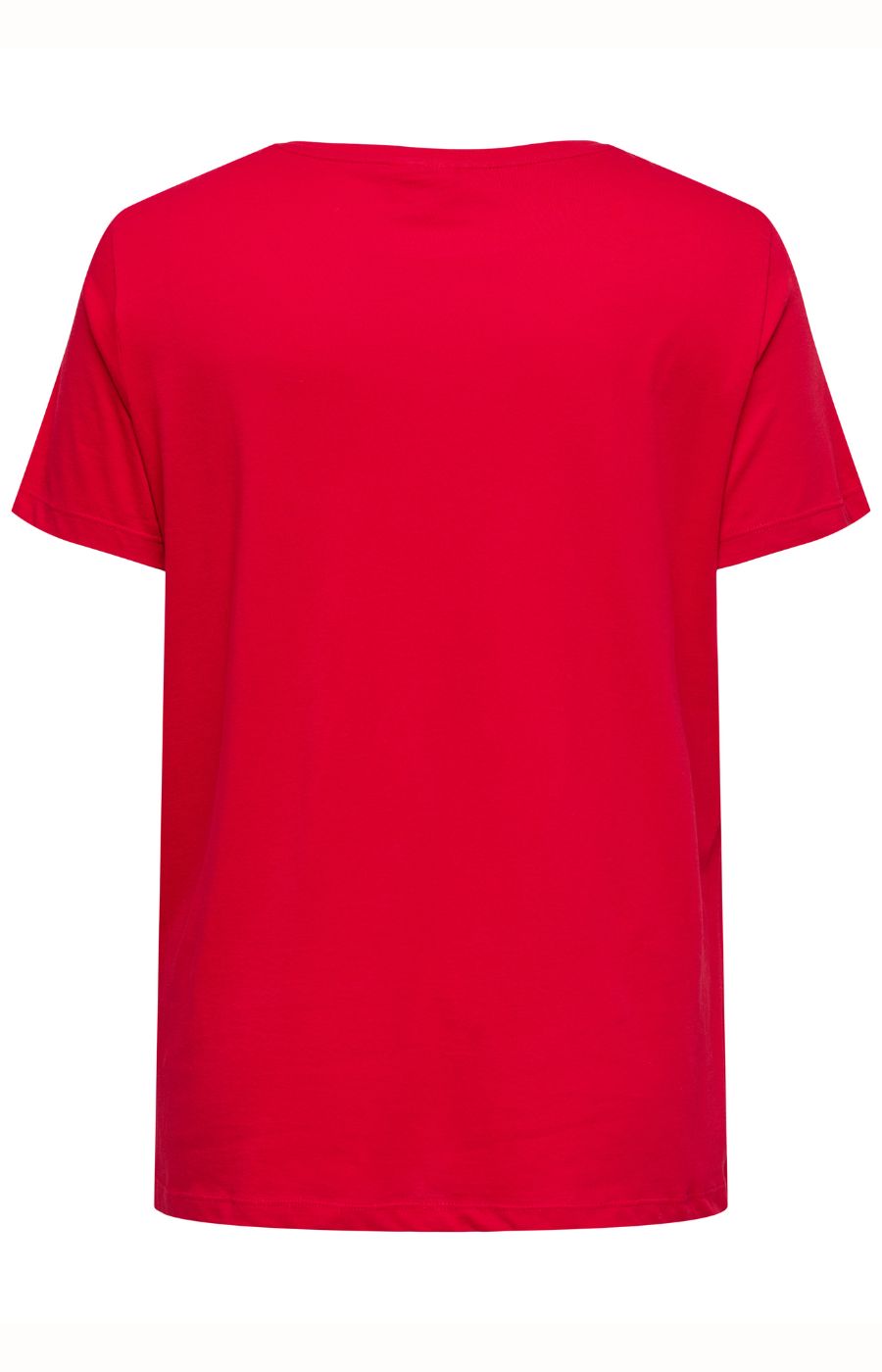 Only Carmakoma X-Mas Candy Cane T-Shirt in Red