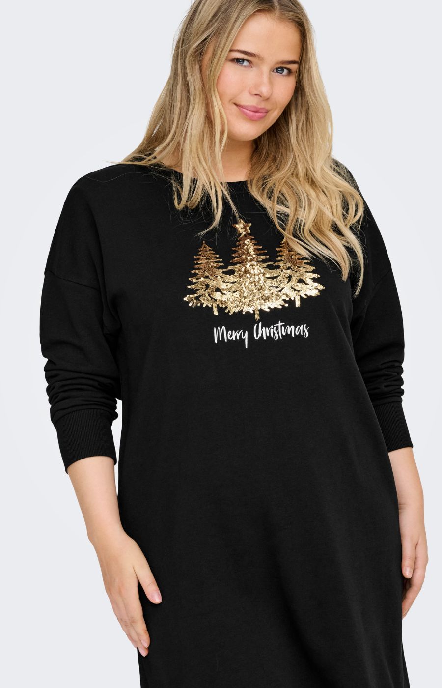Only Carmakoma X-Mas Dress with Gold Trees