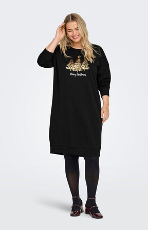 Only Carmakoma X-Mas Dress with Gold Trees