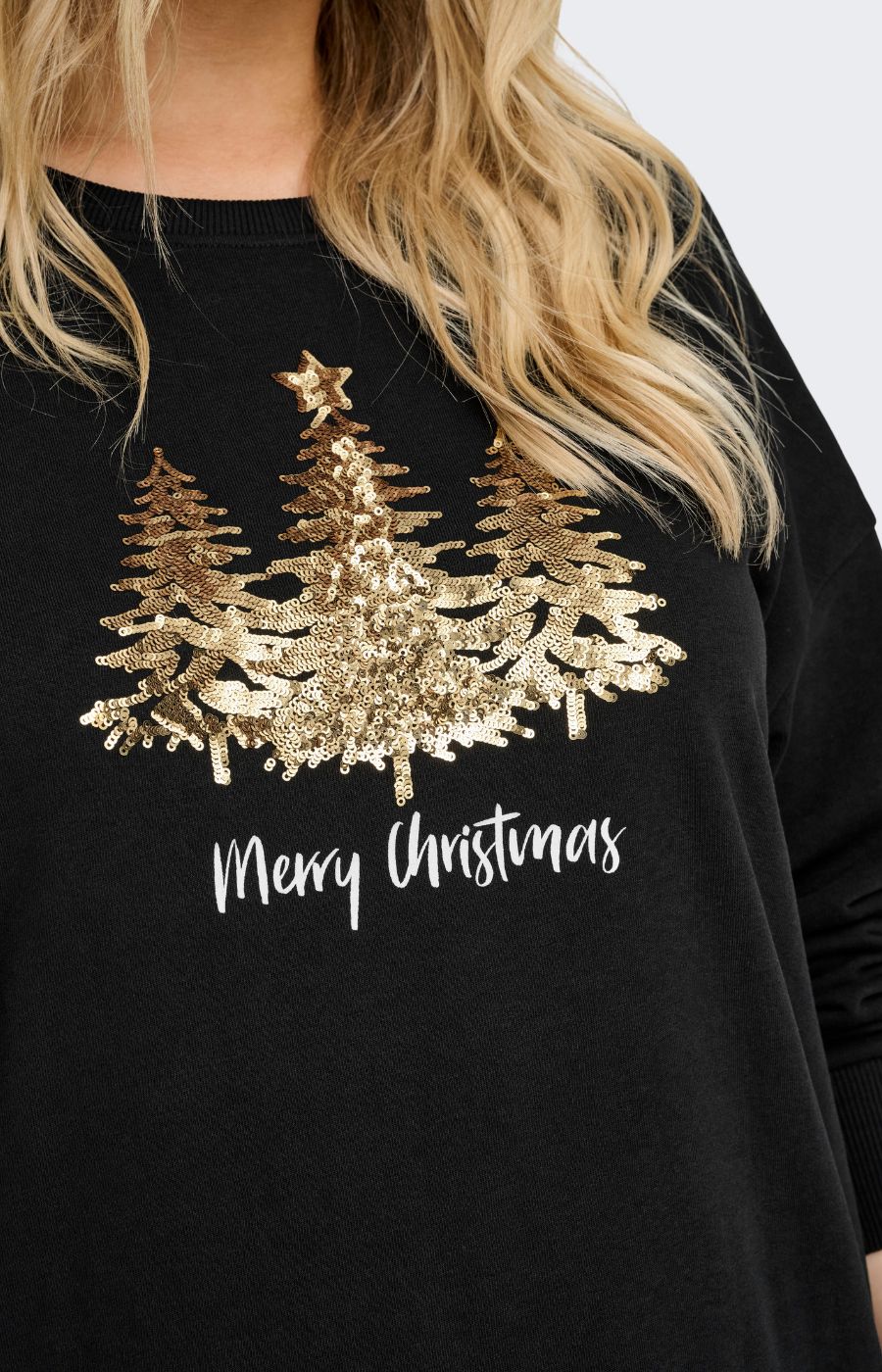 Only Carmakoma X-Mas Dress with Gold Trees