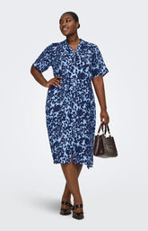 Only Carmakoma Yasmin Dress in Blue 