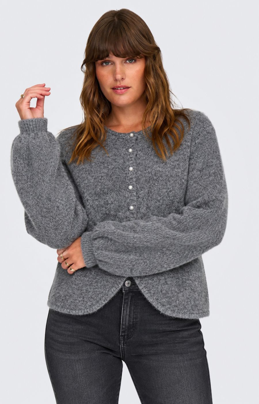 Only Carmakoma Zaggie Cardigan in Grey 