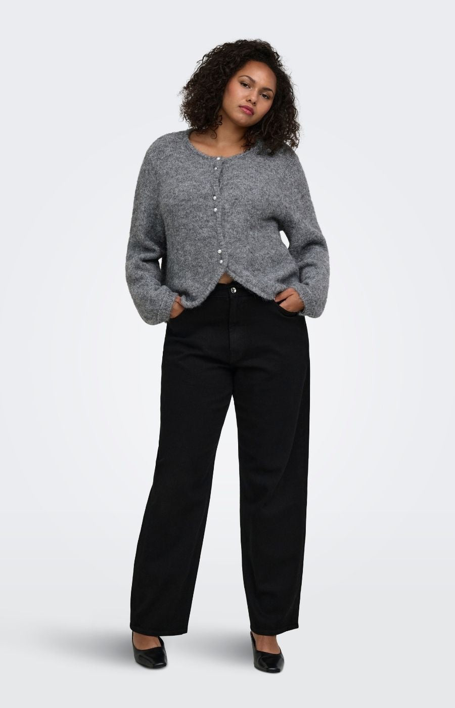 Only Carmakoma Zaggie Cardigan in Grey