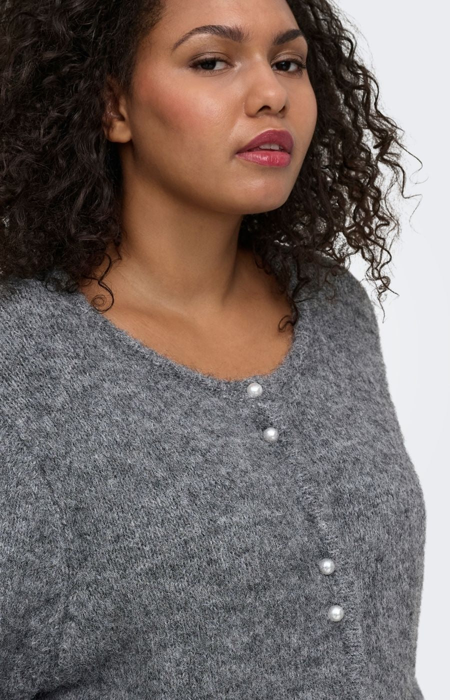 Only Carmakoma Zaggie Cardigan in Grey 