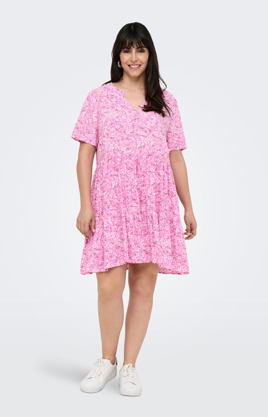 Only Carmakoma Zally Dress in Pink 