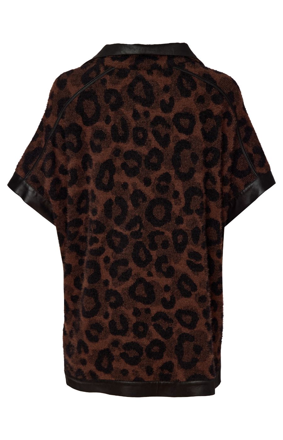 Ora 1/2 Zip Top in Leopard Print 