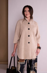 Ora 3/4 Sleeve Jacket in Beige 