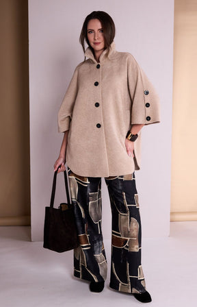 Ora 3/4 Sleeve Jacket in Beige 
