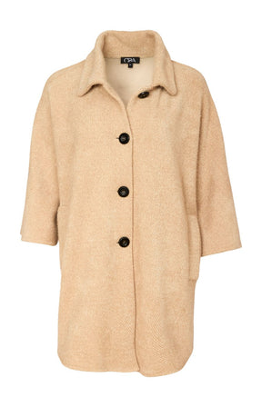 Ora 3/4 Sleeve Jacket in Beige 