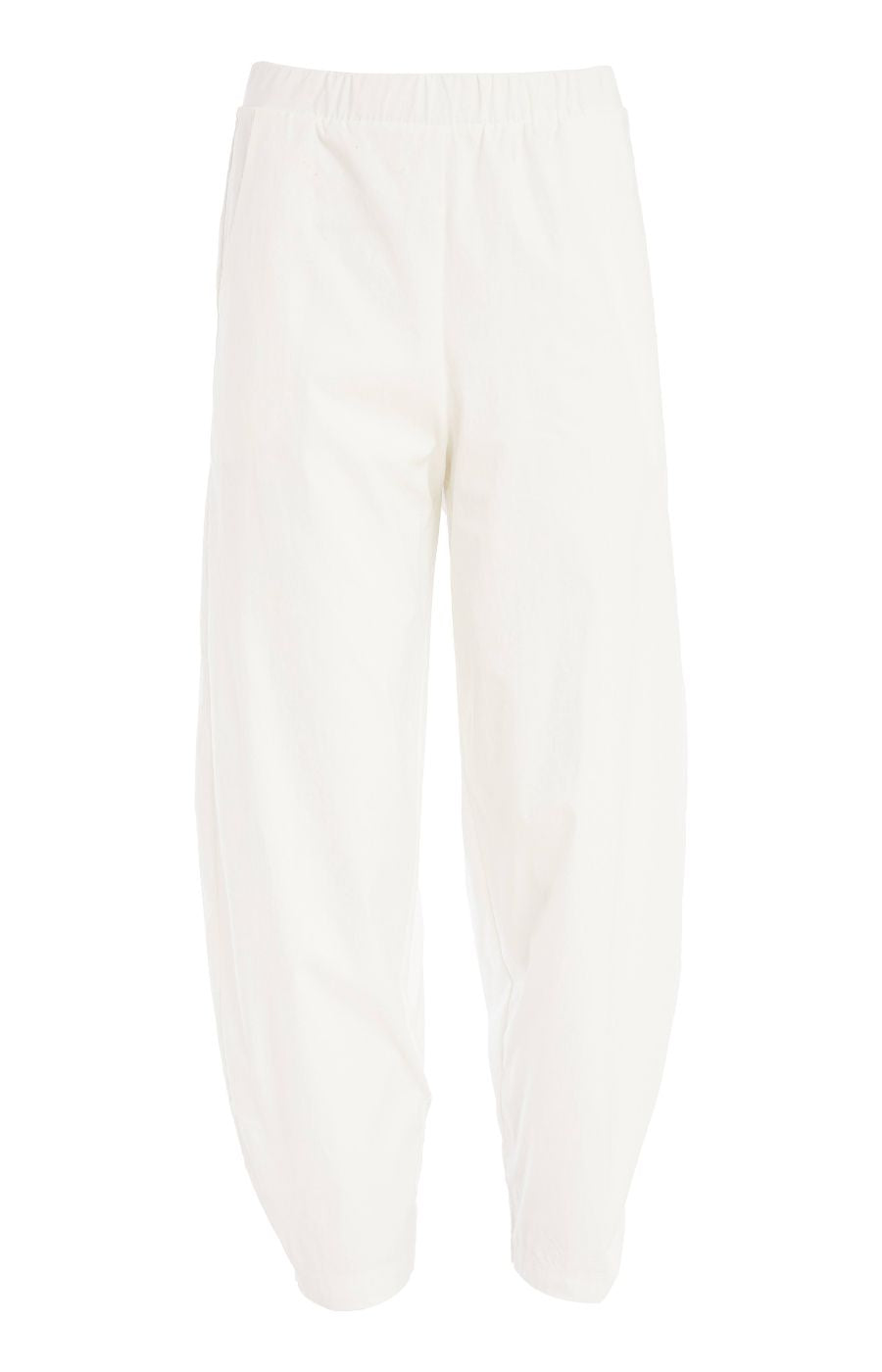 Ora Barrel Trousers in White 