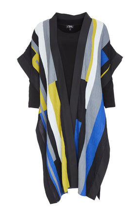 Ora Black Dress with Overcoat