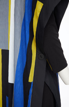 Ora Black Dress with Overcoat