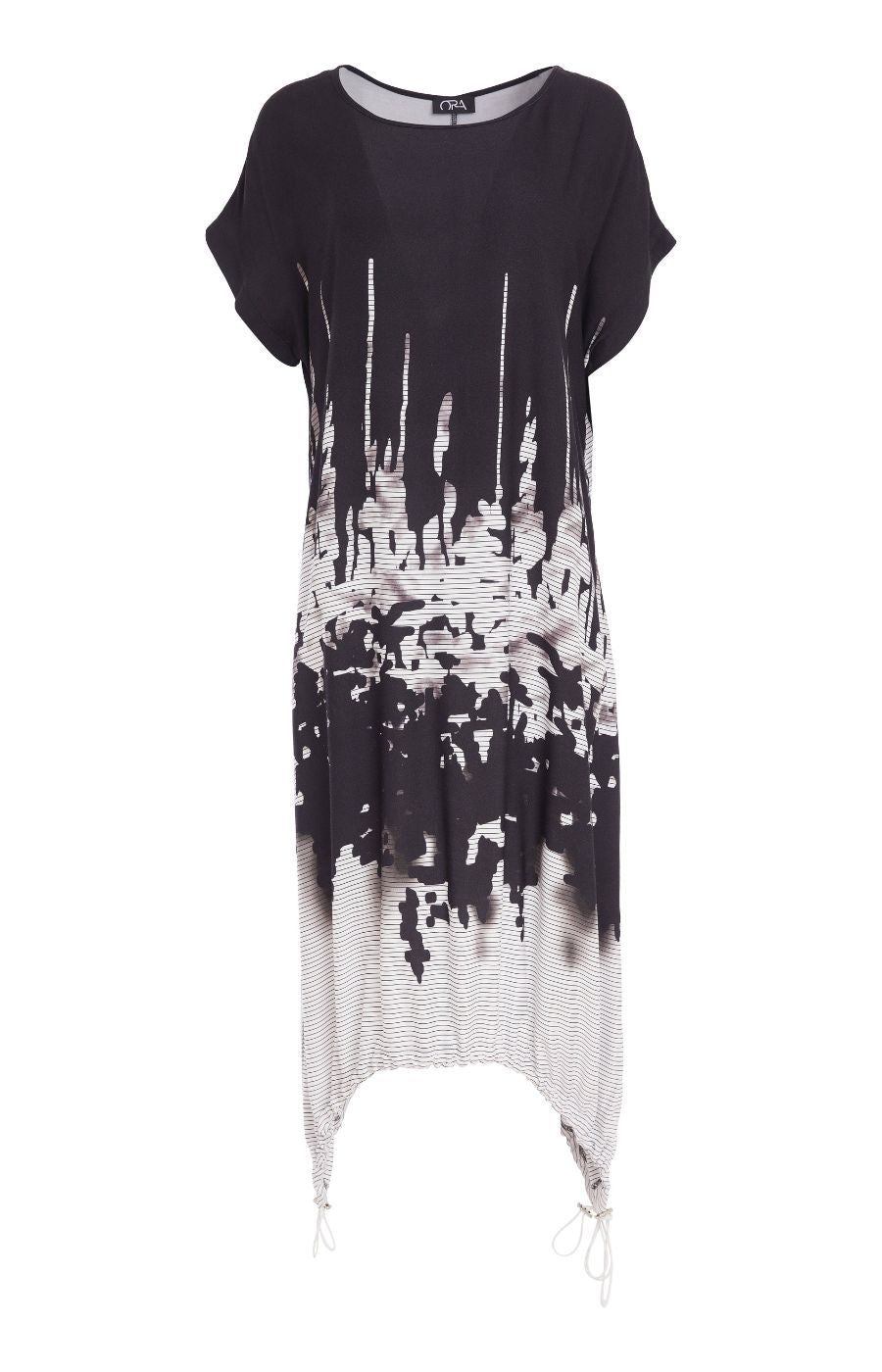 Ora Black Printed Dress 