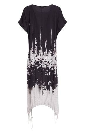 Ora Black Printed Dress 