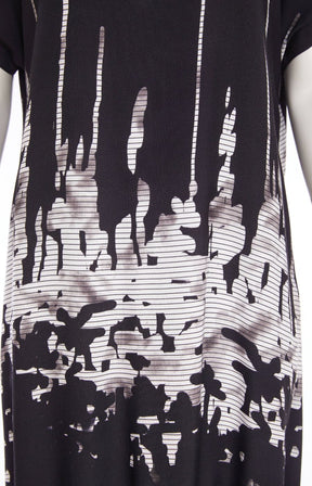 Ora Black Printed Dress 