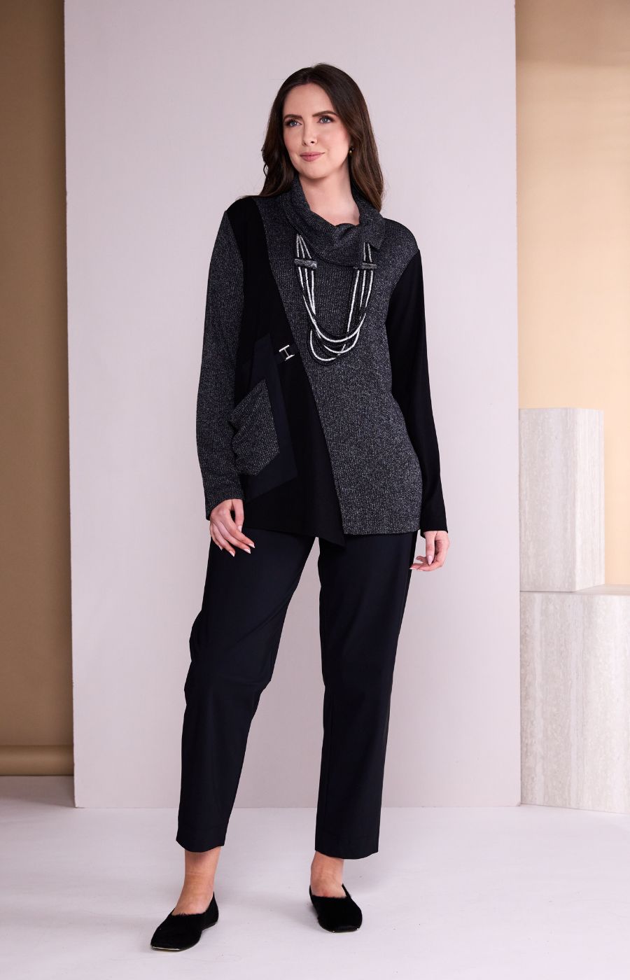  Ora Black Travel Trousers