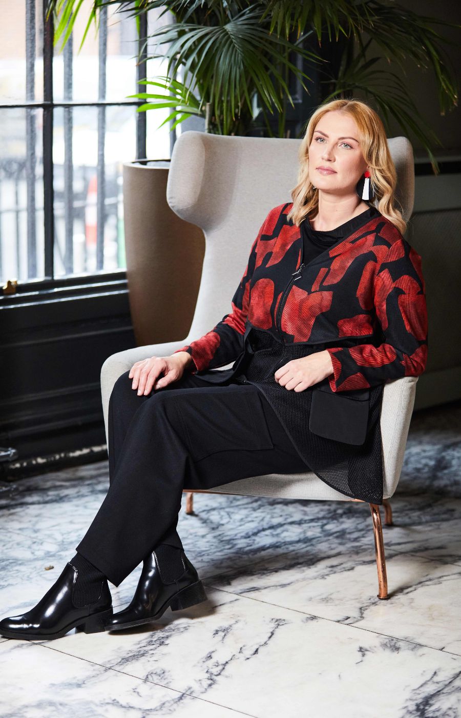 Ora Black and Red Jacket