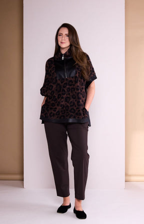 Ora Brown Travel Trousers 
