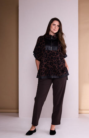 Ora Brown Travel Trousers 