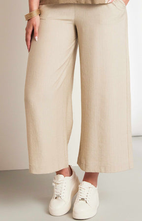 Ora Crinkle Trousers in Beige 