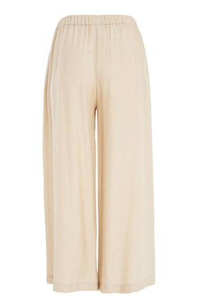 Ora Crinkle Trousers in Beige 
